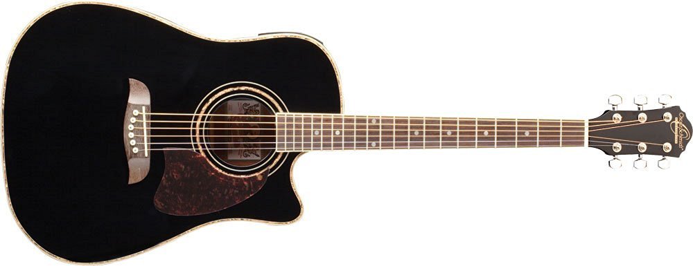 Oscar Schmidt 6 String Acoustic-Electric Guitar, Right (OG2CEB-A-U)