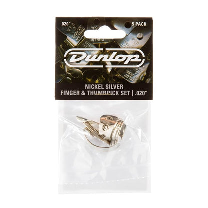 Jim Dunlop 33P013 .013-Inch Nickel Silver Finger and Thumbpicks
