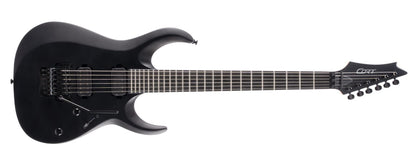 Cort 6 String Solid-Body Electric Guitar, Right, Black Satin, Full (X500MENACE)