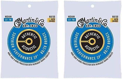 Martin Authentic Acoustic Guitar Strings, Superior Performance Extra Light,Broze