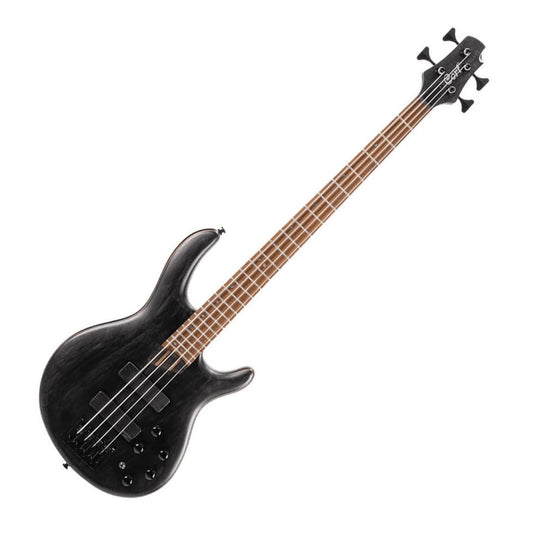 Cort 4 String Bass Guitar, Right, Open Pore Transparent Black, one size (B4ELEMENTOPTB)