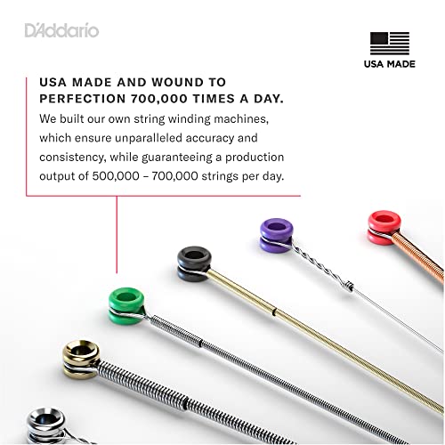 D'Addario Nickel Wound Electric Bass Guitar Strings