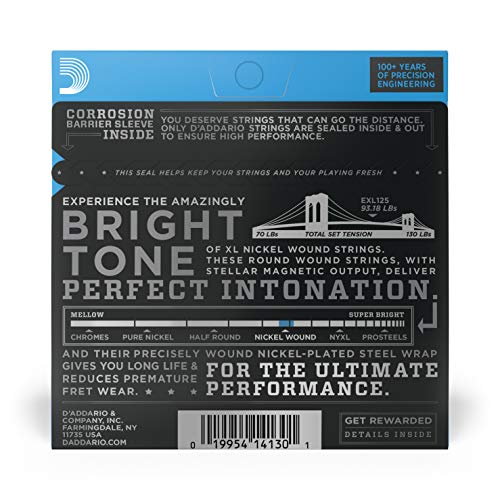 D'Addario Nickel Wound Electric Guitar Strings