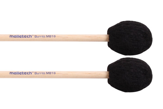 Malletech Burritt Marimba Mallets Set of 4 (2 Matched Pairs) 18