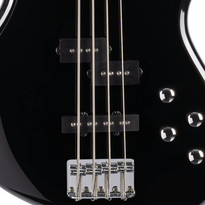Action Bass-Plus-BK Black Poplr Bd 2Bnd Act Eq P&J P/up