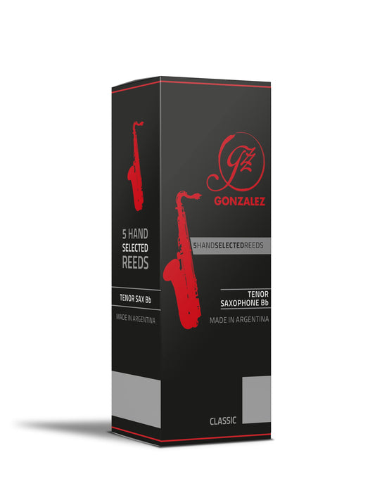 Gonzalez Classic Tenor Saxophone Reeds Box of 5 Strength 2.5