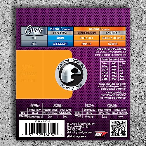 Elixir Strings, Acoustic Guitar Strings
