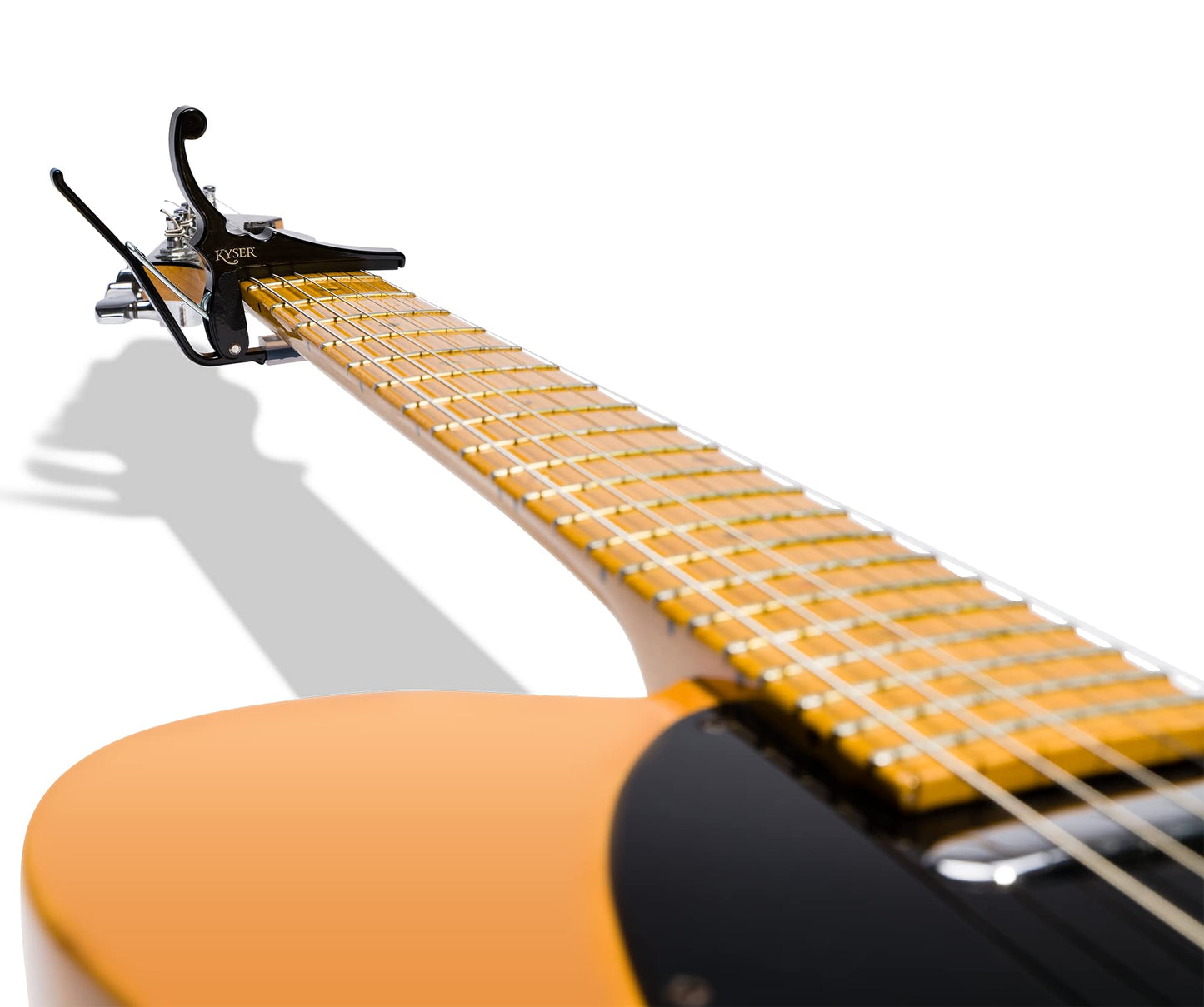 Kyser Musical Products Quick-Change Capo - For Electric Guitars, Made in USA, Quality, Strong, Lightweight, Quick & Easy Key Changes, Innovative, Perfect Fit for Electrics