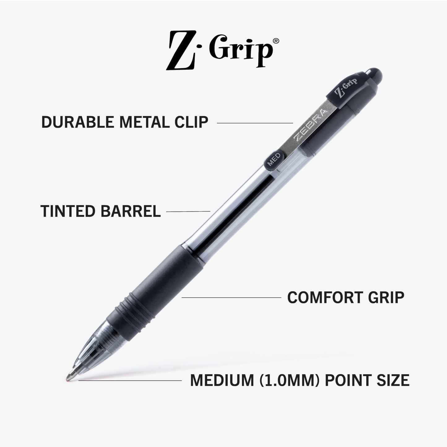 Zebra Pen Z-Grip Retractable Ballpoint Pen