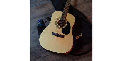 Cort Standard Series Trailblazer Acoustic Guitar Pack, Open Pore
