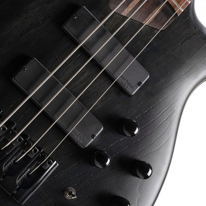 Cort 4 String Bass Guitar, Right, Open Pore Transparent Black, one size (B4ELEMENTOPTB)