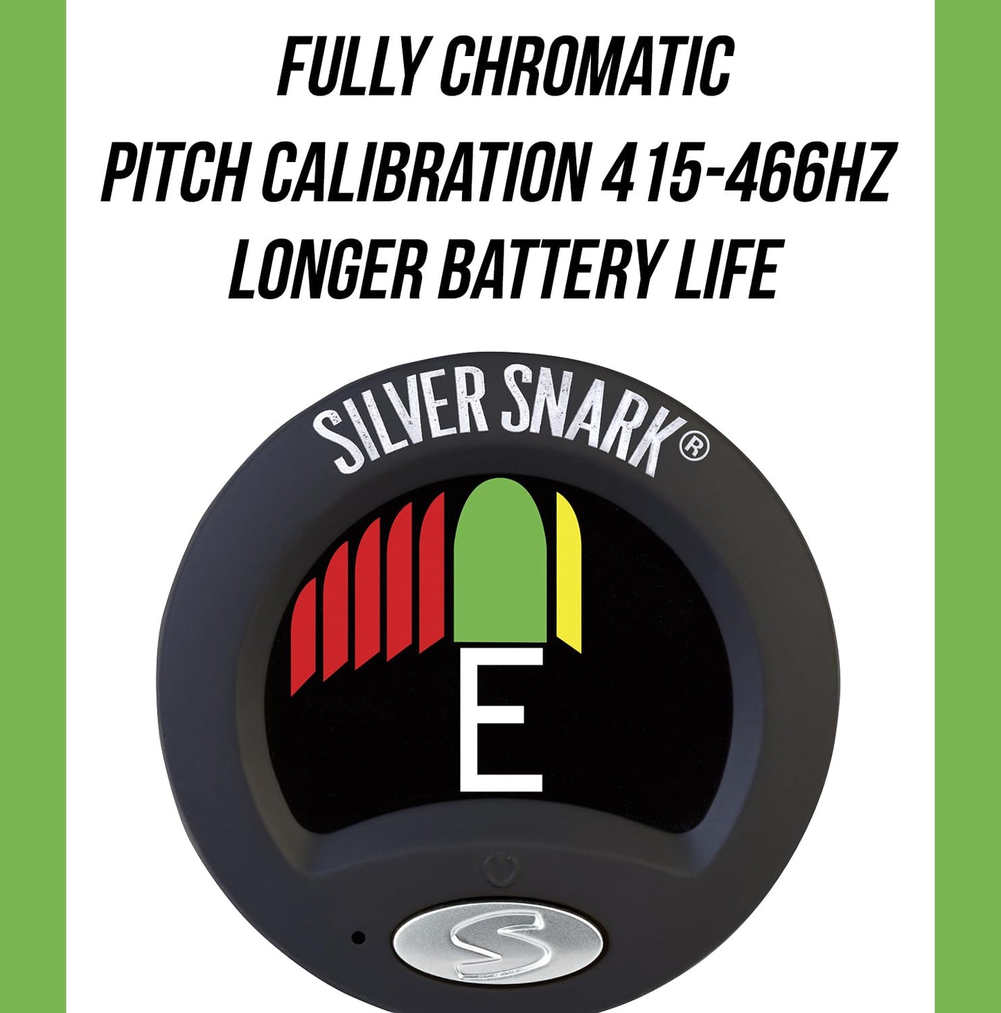 Snark 2 Clip-on All Instrument Tuner-Black/Silver (SIL2-BLACK)
