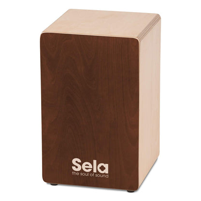 Sela Percussion Birchwood Box Drum Bundle with Internal snares, Includes Cajon Backpack, Sitting pad and Learn to Play Book, Made in Germany, 2 Year Warranty (SE191EN)