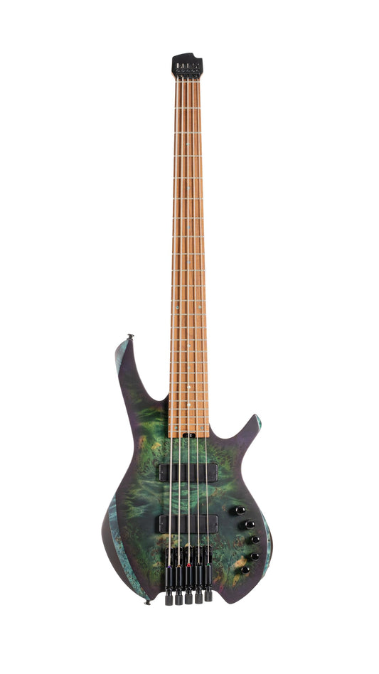 Cort 5-String Headless Space Bass Star Dust Green