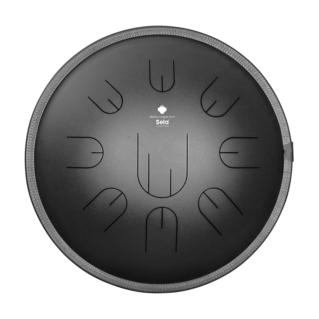 Melody Tongue Drum 14 Inch D Kurd Black Including Carrying Bag