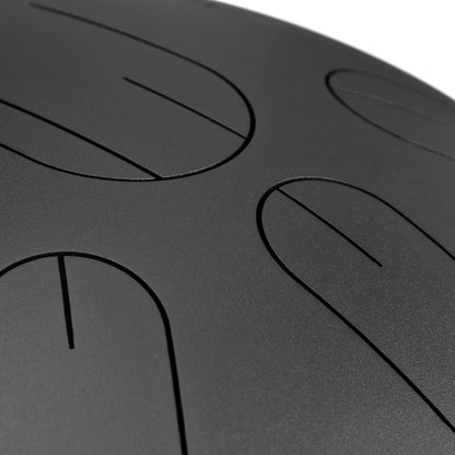 Melody Tongue Drum 14 Inch D Kurd Black Including Carrying Bag