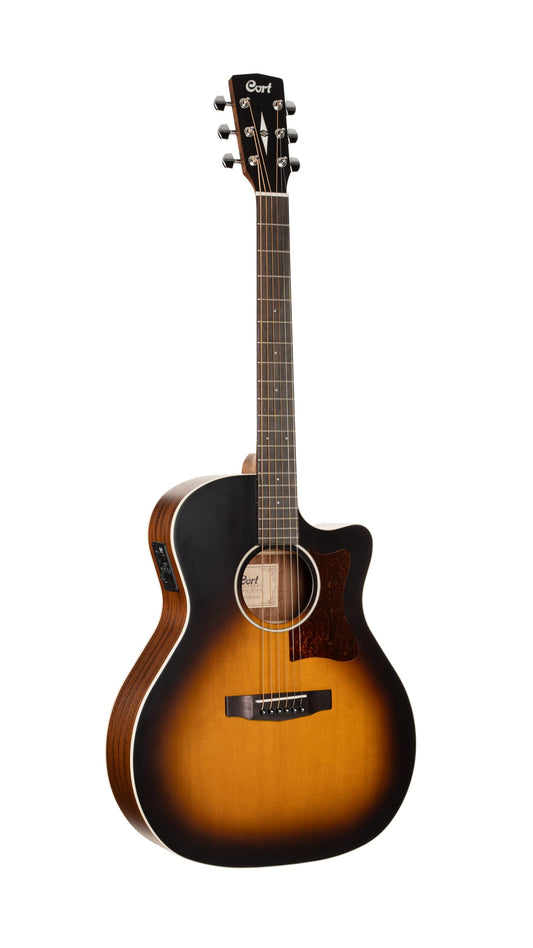 Cort GA1E Grand Regal Series Grand Auditorium A/E Guitar Sunburst