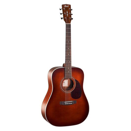 Cort Earth Series Earth70 Acoustic Guitar, Solid Spruce Top, Brown