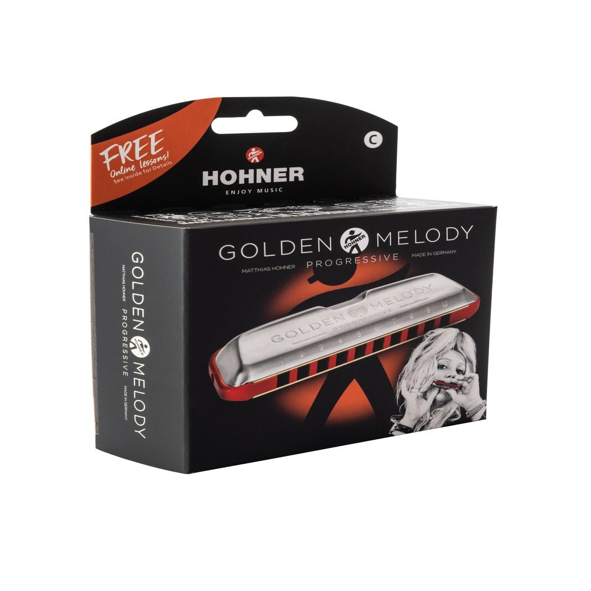 Hohner Golden Melody Harmonica - Key of G Version 2