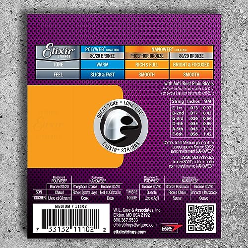 Elixir Strings, Acoustic Guitar Strings