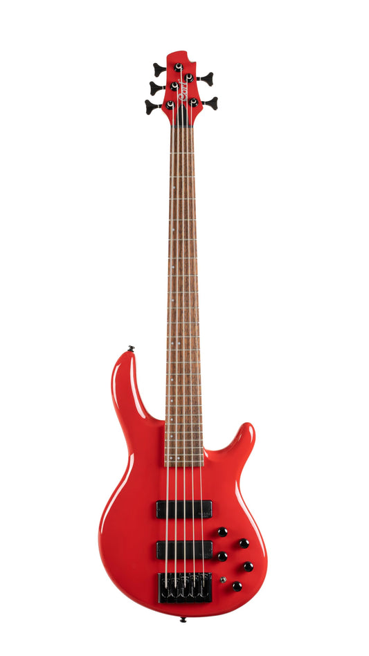 Cort Artisan Series C5 Deluxe 5-String Bass Candy Red