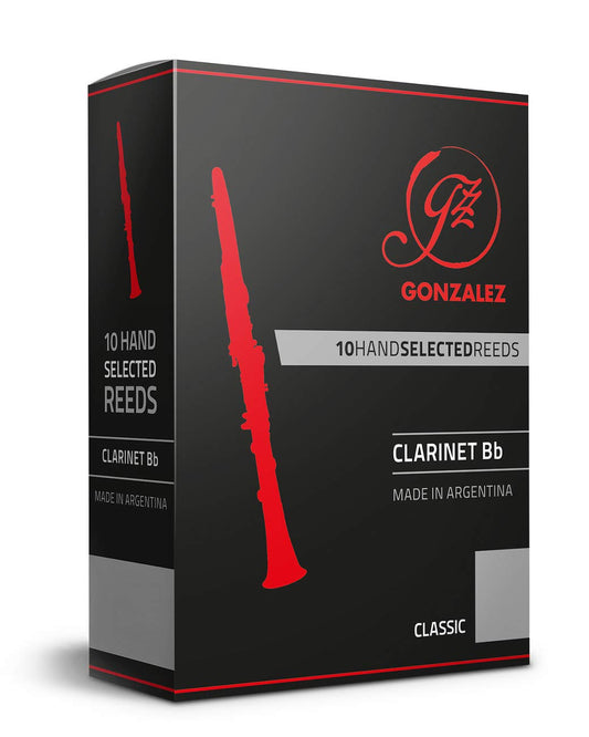 Gonzalez Classic Bb Clarinet Reeds Box of 10 Strength 3