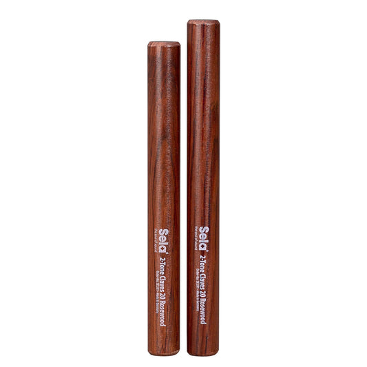 Sela Percussion 2-Tone Rosewood Claves Pair (SE281)