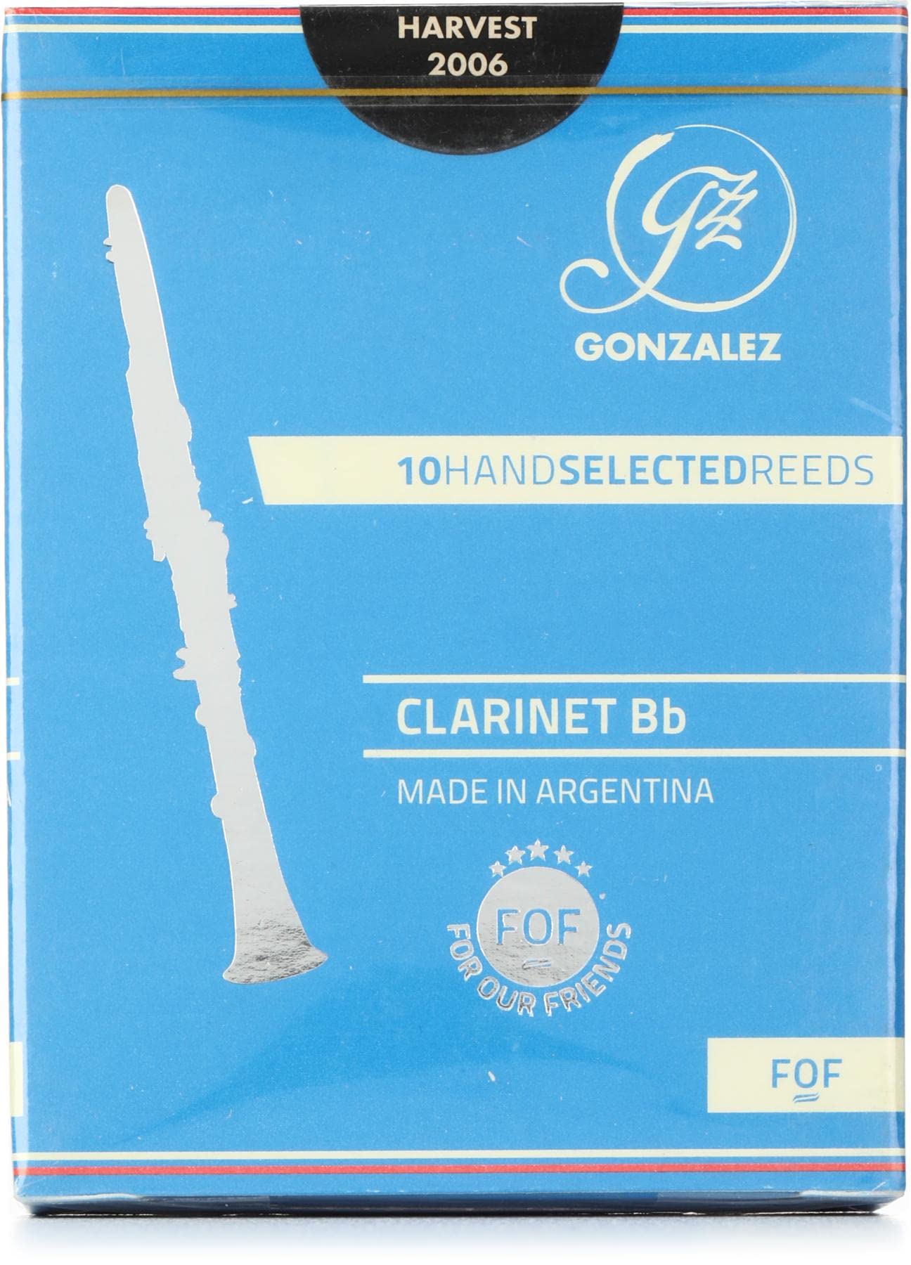 Gonzalez Reeds FOF Reeds for Bb Clarinet - 2.25 (10-pack)