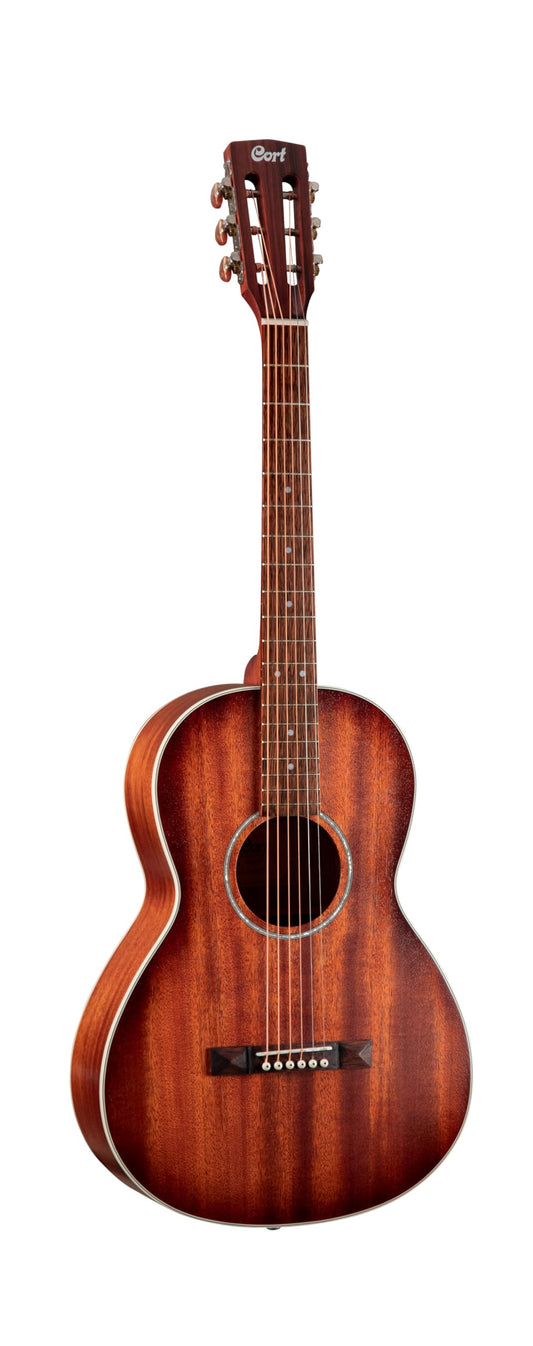 Cort AP550M Vintage Parlor Body with Open Pore Mahogany Standard Series Guitar