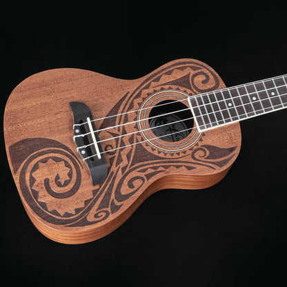 Oscar Schmidt OU2TAT-A Concert Ukulele. Natural Mahogany Maori