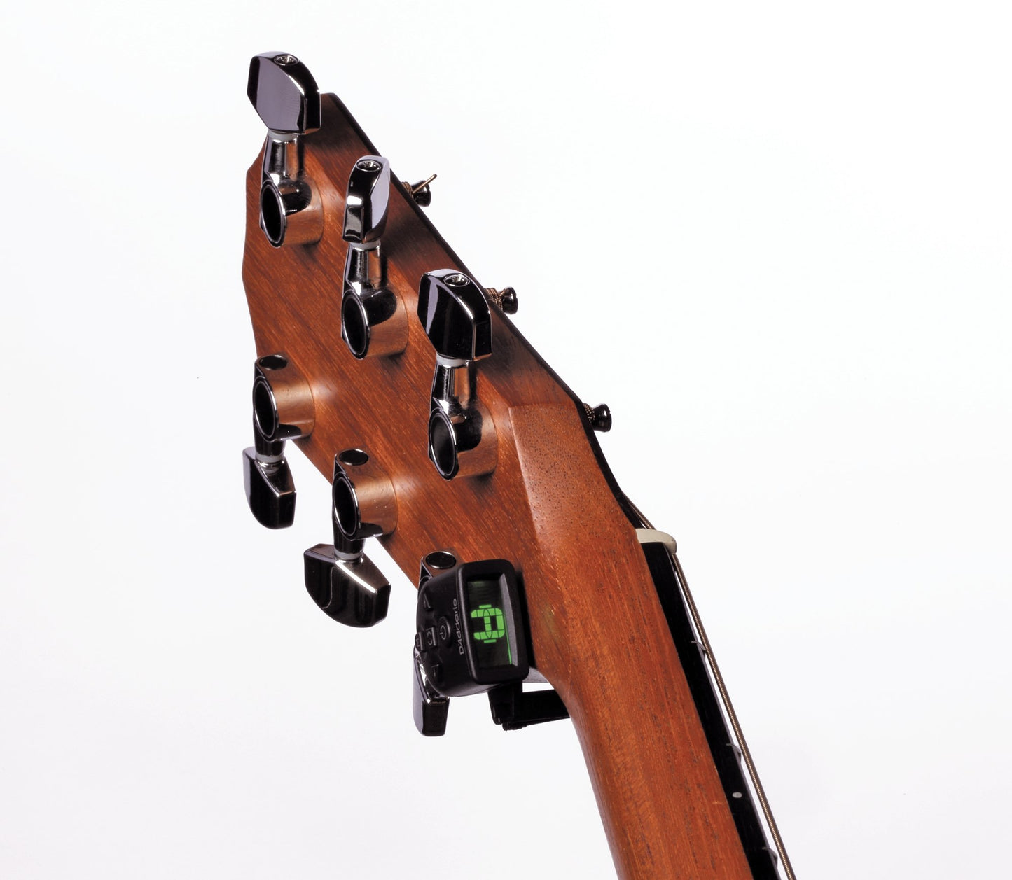 D'Addario Guitar Tuner - Micro Headstock Rechargeable Tuner - Tuner for Acoustic Guitar, Electric Guitar, Bass Guitar