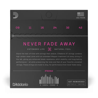 D'Addario XT Nickel Plated Steel Electric Guitar Strings, Regular Light (10-46)