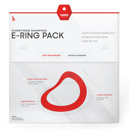 Evans 1 Inch E-Ring 10 Pack
