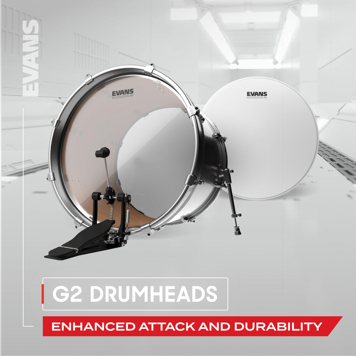 Evans Drum Heads - G2 Coated Tom Drumhead, 8 Inch
