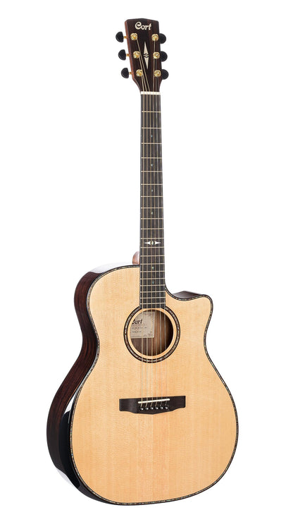 Cort Grand Regal Series Acoustic-Electric Guitar, Natural Glossy (GAPFBEVELNAT)