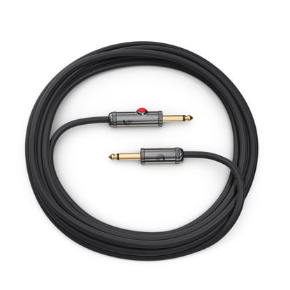 D'Addario 10' Circuit Breaker Instrument Cable with Latching Cut-Off Switch
