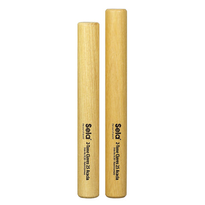 Sela Percussion 2-Tone Acacia Claves Pair, 1-Inch (SE285)