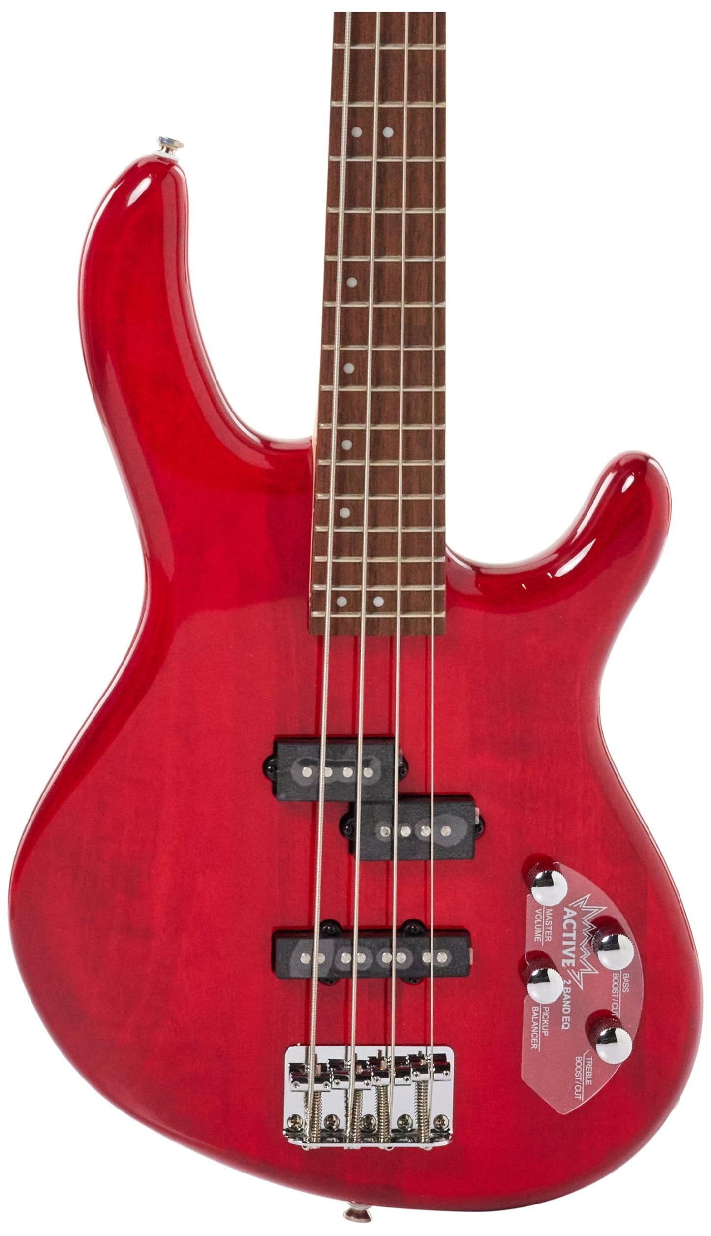 Action Bass-Plus-TR Trans Red Poplr Bd 2Bnd Act Eq P&J P/up