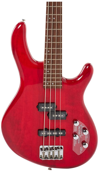 Action Bass-Plus-TR Trans Red Poplr Bd 2Bnd Act Eq P&J P/up