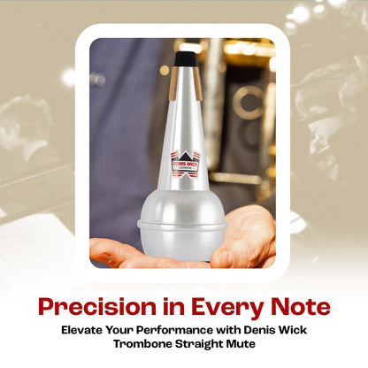 Denis Wick Bass | Aluminum Mute for Bass Trombone | Accessories for Brass Instruments | Metal Mute for Low Tone Register | Straight Mute for Performance