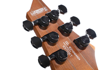 Cort KX Series 700 Evertune Electric Guitar, Open Pore Black