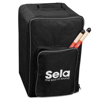 Sela SE 090 Cajon Backpack with Accessory Compartment Suitable for Cajons with Maximum Dimensions 30 x 30 x 50 cm 6 mm Protective Padding