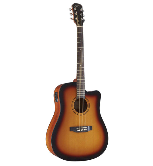 Austin Guitars 6 String Acoustic Bass Guitar, Right (AA25DSECSB)