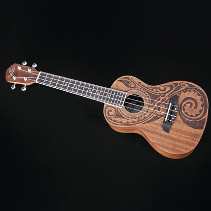 Oscar Schmidt OU2TAT-A Concert Ukulele. Natural Mahogany Maori
