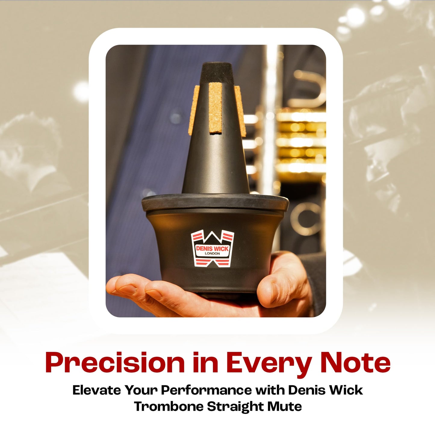 Denis Wick Trumpet Mute | Accessories for Brass Players | Economy Priced Trumpet Mute