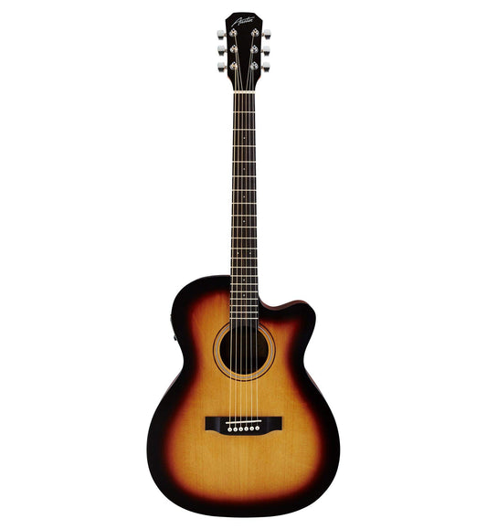 Austin Guitars 6 String Acoustic Bass Guitar, Right (AA25OSECSB)