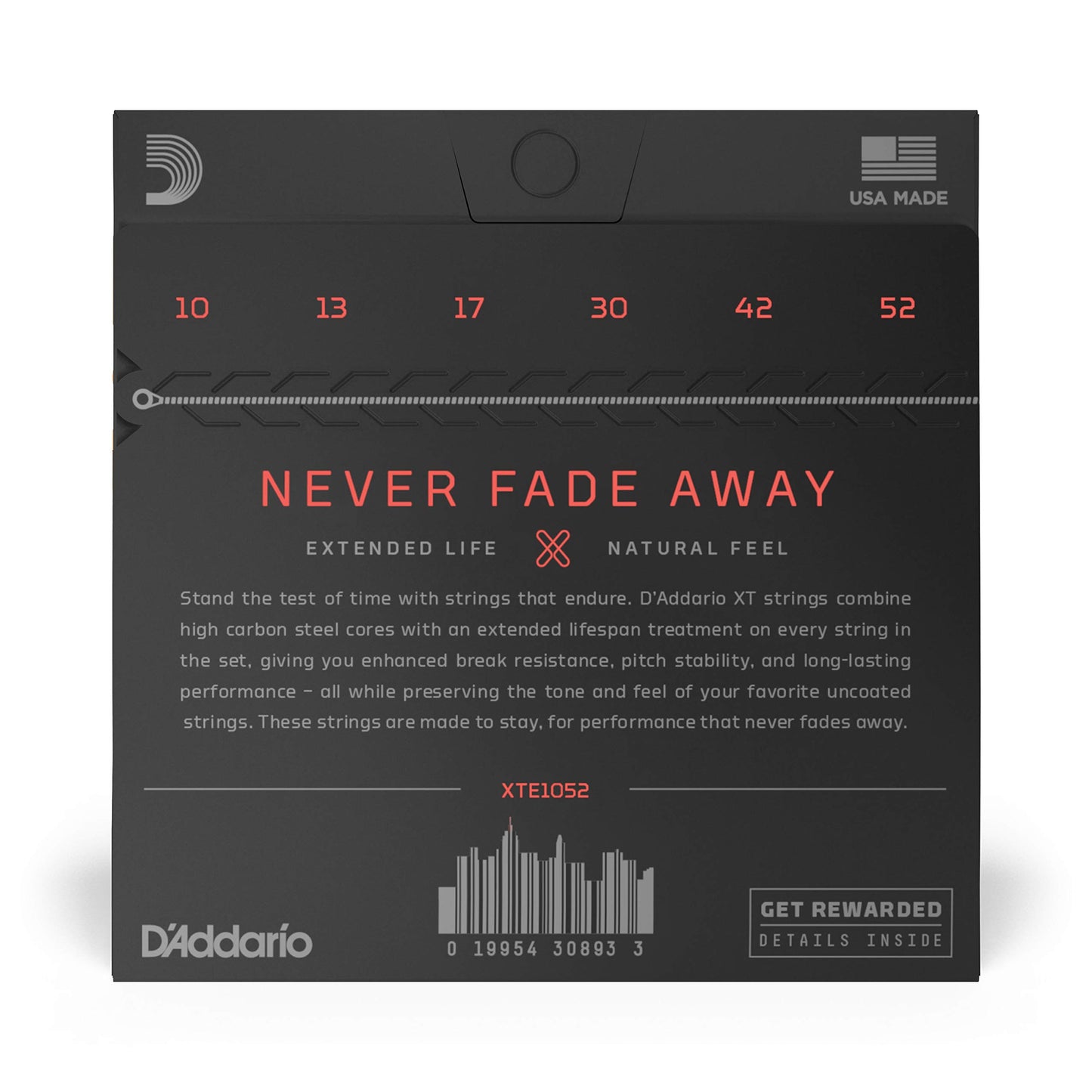D'Addario XT Nickel Plated Steel Electric Guitar Strings, Regular Light (10-46)