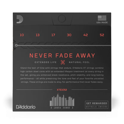D'Addario XT Nickel Plated Steel Electric Guitar Strings, Regular Light (10-46)