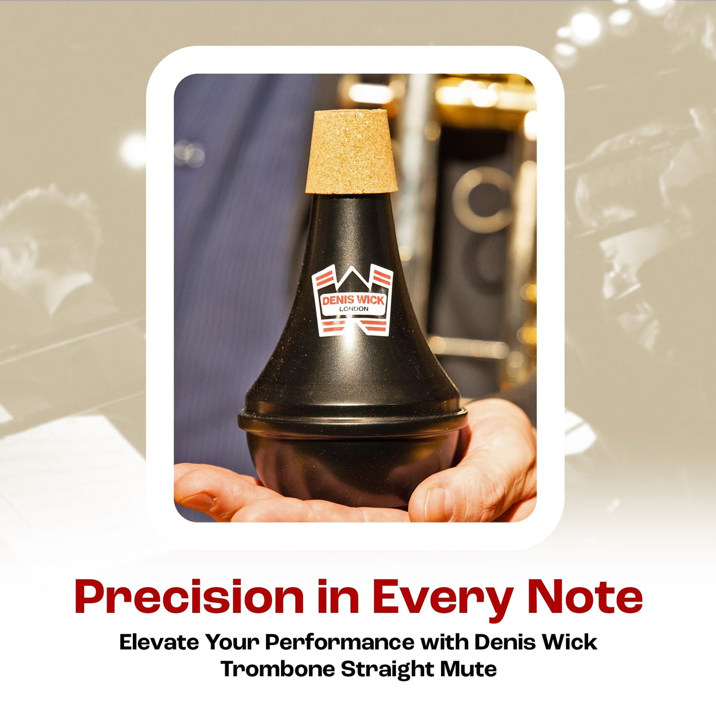 Denis Wick Trumpet Mute | Accessories for Brass Players | Economy Priced Trumpet Mute