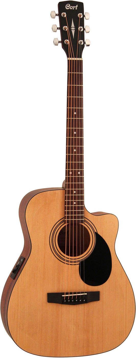 Cort Acoustic Guitar AF515CE Concert Size with Cutaway Open Pore Finish